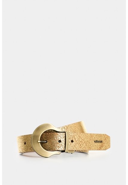 Cinturón Bruma Doble Faz En Cuero Folia Para Mujer Cinturón Bruma Doble Faz En Cuero Folia Para Mujer Dorado L VÉLEZ