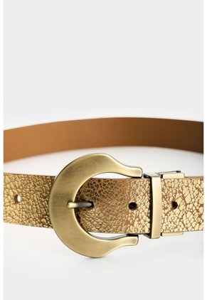 Cinturón Bruma Doble Faz En Cuero Folia Para Mujer Cinturón Bruma Doble Faz En Cuero Folia Para Mujer Dorado L VÉLEZ