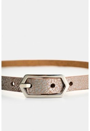Cinturón Unifaz De Cuero Folia Para Mujer Aura Cinturón Unifaz De Cuero Folia Para Mujer Aura Plata L VÉLEZ
