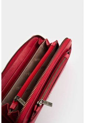 Billetera Porta Chequera De Cuero Para Mujer Esmeralda Billetera Porta Chequera De Cuero Para Mujer Esmeralda Rojo VÉLEZ