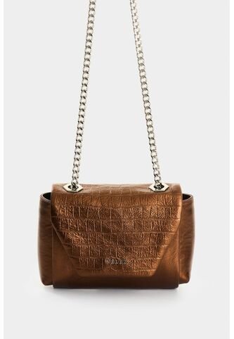 Manos Libres De Cuero Folia Para Mujer Mini Lili Manos Libres De Cuero Folia Para Mujer Mini Lili Bronce VÉLEZ Vélez