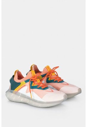 Tenis Deportivos VZ Fly Up Para Mujer Contrastes De Color Coral