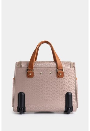 Maleta De Viaje Bloom 2 En Jacquard Para Mujer Sistema Trolley Maleta De Viaje Bloom 2 En Jacquard Para Mujer Sistema Trolley Beige VÉLEZ