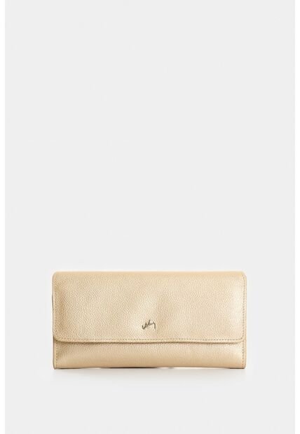 Porta Chequera Extravaganza De Cuero Para Mujer Grabado Porta Chequera Extravaganza De Cuero Para Mujer Grabado Dorado VÉLEZ