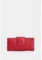 Billetera Porta Chequera De Cuero Para Mujer Jade Billetera Porta Chequera De Cuero Para Mujer Jade Rojo VÉLEZ de Vélez