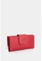 Billetera Porta Chequera De Cuero Para Mujer Jade Billetera Porta Chequera De Cuero Para Mujer Jade Rojo VÉLEZ de Vélez