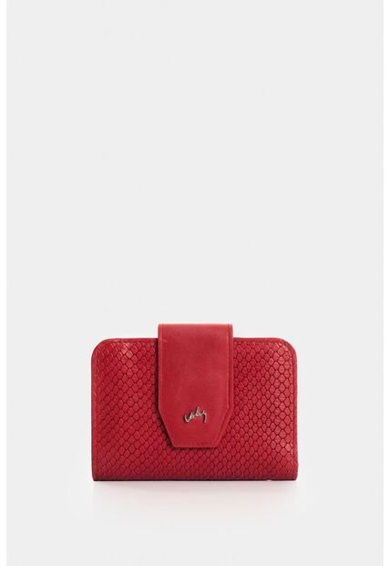 Billetera De Cuero Grabado Para Mujer Hiedra Billetera De Cuero Grabado Para Mujer Hiedra Rojo VÉLEZ