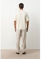 Camisa Manga Corta Tejida Para Hombre Lumbre Camisa Manga Corta Tejida Para Hombre Lumbre Crema S VÉLEZ de Vélez