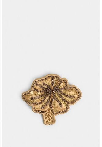 Pin Flor Bordado Para Mujer Sobre Textil Pin Flor Bordado Para Mujer Sobre Textil Dorado VÉLEZ Vélez