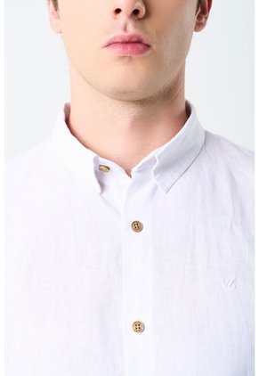 Camisa Manga Larga Semi Fitted Para Hombre Roma Camisa Manga Larga Semi Fitted Para Hombre Roma Blanco M VÉLEZ