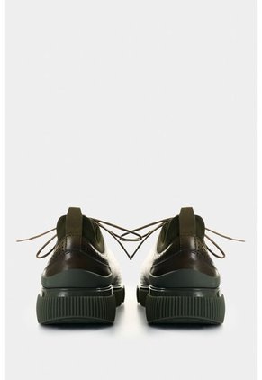 Zapatos De Cordón De Cuero Para Hombre Aria Zapatos De Cordón De Cuero Para Hombre Aria Verde Oliva 41 VÉLEZ