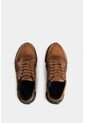 Tenis Halo De Cuero Liso Y De Textura Gamuzada Para Hombre Silueta Deportiva Tenis Halo De Cuero Liso Y De Textura Gamuzada Para Hombre Silueta Deportiva Miel 42 VÉLEZ de Vélez