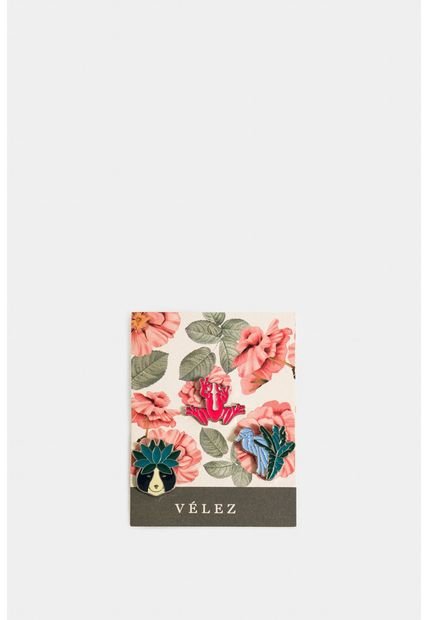 Set De Pines Fauna En Zamak Para Mujer Resina En Contraste