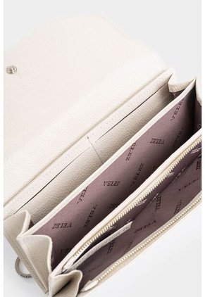 Porta Chequera Kauai De Cuero Para Mujer Detalle Tejido Porta Chequera Kauai De Cuero Para Mujer Detalle Tejido Blanco VÉLEZ