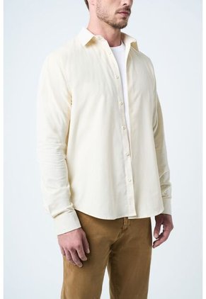 Camisa Manga Larga Bosa Para Hombre Semi Fitted Camisa Manga Larga Bosa Para Hombre Semi Fitted Crema S VÉLEZ
