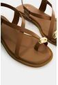 Sandalia Plana De Cuero Para Mujer Kira Sandalia Plana De Cuero Para Mujer Kira Miel 34 VÉLEZ de Vélez