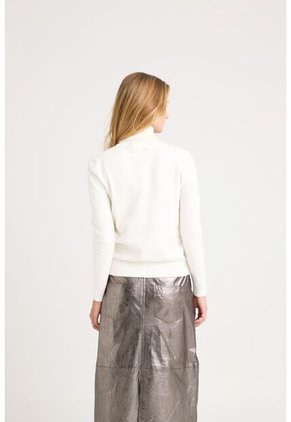 Sweater Tejido Básico Maqui Para Mujer Cuello Tortuga Sweater Tejido Básico Maqui Para Mujer Cuello Tortuga Crema M VÉLEZ