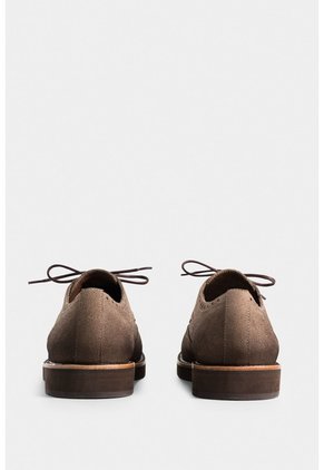 Zapatos De Cordón Alessio De Cuero Gamuza Para Hombre Efecto Escribiente Zapatos De Cordón Alessio De Cuero Gamuza Para Hombre Efecto Escribiente Arena 45 VÉLEZ