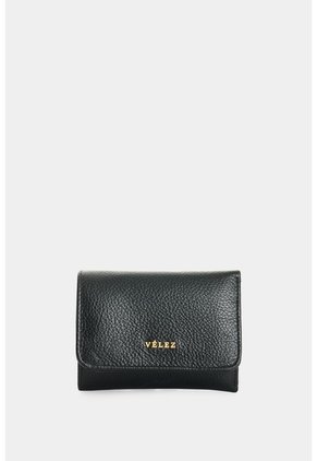 Billetera Pequeña En Cuero Para Mujer Billetera Pequeña En Cuero Para Mujer Negro VÉLEZ