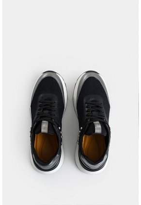 Tenis San Joaquín De Cuero Y Lona Para Mujer Detalle Taches Tenis San Joaquín De Cuero Y Lona Para Mujer Detalle Taches Negro 39 Vélez