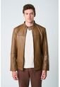 Chaqueta Bosa De Cuero Para Hombre Fit Semi Holgado Chaqueta Bosa De Cuero Para Hombre Fit Semi Holgado Miel XL VÉLEZ de Vélez