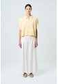 Pantalón Palazzo Caltha Para Mujer Fit Holgado Pantalón Palazzo Caltha Para Mujer Fit Holgado Crema 12 VÉLEZ de Vélez