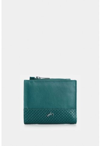 Billetera De Cuero Grabado Para Mujer Golden Billetera De Cuero Grabado Para Mujer Golden Agua Marina VÉLEZ Vélez