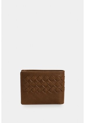 Billetera Duna En Cuero Con Tejido Para Hombre Billetera Duna En Cuero Con Tejido Para Hombre Miel VÉLEZ
