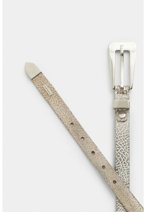 Cinturón Unifaz Acrux De Cuero Folia Para Mujer Craquelado Cinturón Unifaz Acrux De Cuero Folia Para Mujer Craquelado Plata S VÉLEZ