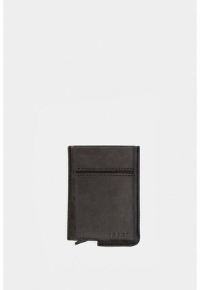 Porta Documentos De Cuero Miniwallet Porta Documentos De Cuero Miniwallet Negro VÉLEZ