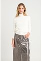 Sweater Tejido Básico Maqui Para Mujer Cuello Tortuga Sweater Tejido Básico Maqui Para Mujer Cuello Tortuga Crema M VÉLEZ de Vélez