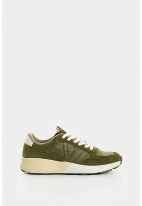 Tenis De Lona Y Cuero Gamuzado Para Hombre Stone 2 Tenis De Lona Y Cuero Gamuzado Para Hombre Stone 2 Verde 44 VÉLEZ