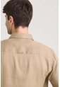 Camisa Manga Larga En Lino Para Hombre Silueta Semi Ajustada Camisa Manga Larga En Lino Para Hombre Silueta Semi Ajustada Tabaco XXL VÉLEZ de Vélez