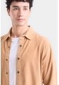 Camisa Manga Larga Para Hombre Gamuza Camisa Manga Larga Para Hombre Gamuza Camel M VÉLEZ de Vélez