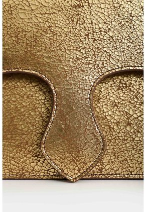Bowling Garniel En Cuero Folia Craquelado Para Mujer Bowling Garniel En Cuero Folia Craquelado Para Mujer Dorado VÉLEZ