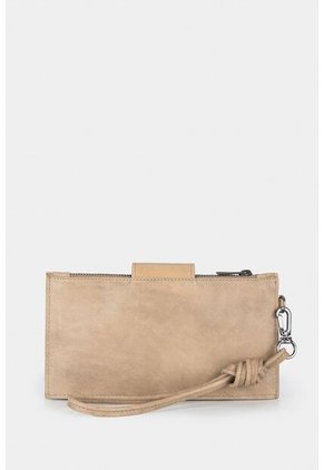 Billetera Porta Chequera Amatista De Cuero Artesanal Para Mujer Manija Anudada Billetera Porta Chequera Amatista De Cuero Artesanal Para Mujer Manija Anudada Kaky Vélez