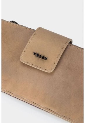 Billetera Porta Chequera Amatista De Cuero Artesanal Para Mujer Manija Anudada Billetera Porta Chequera Amatista De Cuero Artesanal Para Mujer Manija Anudada Kaky Vélez