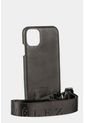 Case Iphone 11 Bee De Cuero Para Mujer Cargadera Reata Negro de Vélez