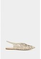 Baleta Hybris De Cuero Para Mujer Cortes Baleta Hybris De Cuero Para Mujer Cortes Beige 36 VÉLEZ de Vélez