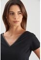 Camiseta Básica Para Mujer Millaré Metálico Decorativo Camiseta Básica Para Mujer Millaré Metálico Decorativo Negro L VÉLEZ de Vélez