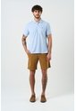 Polo Manga Corta Essential Para Hombre Textura Polo Manga Corta Essential Para Hombre Textura Azul Claro XXL VÉLEZ de Vélez