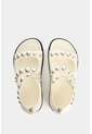 Sandalia Plana En Cuero Con Taches Para Mujer Luzia Sandalia Plana En Cuero Con Taches Para Mujer Luzia Crema 36 VÉLEZ de Vélez