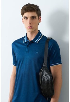 Polo Manga Corta Para Hombre Luzia Polo Manga Corta Para Hombre Luzia Azul Oscuro XS VÉLEZ
