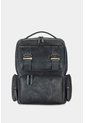Morral Barceló De Cuero Con Efecto Espazolado Para Hombre Chapas Frontales Morral Barceló De Cuero Con Efecto Espazolado Para Hombre Chapas Frontales Azul Oscuro VÉLEZ de Vélez