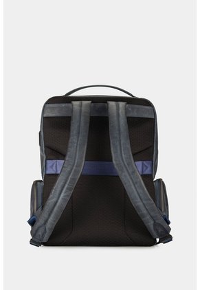Morral Barceló De Cuero Con Efecto Espazolado Para Hombre Chapas Frontales Morral Barceló De Cuero Con Efecto Espazolado Para Hombre Chapas Frontales Azul Oscuro VÉLEZ