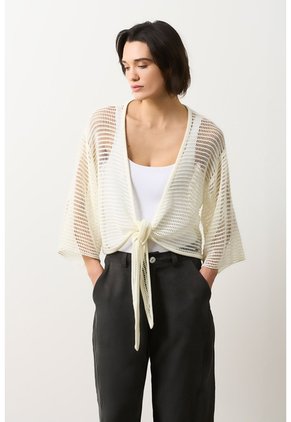 Cover Up Tejido Para Mujer Quena Cover Up Tejido Para Mujer Quena Crema XL VÉLEZ