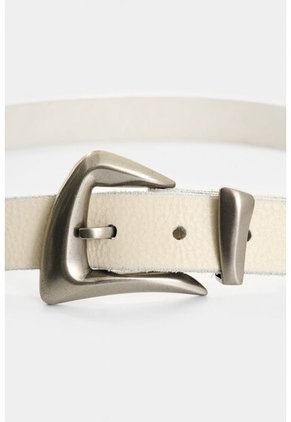 Cinturón Unifaz De Cuero Para Mujer Gael Cinturón Unifaz De Cuero Para Mujer Gael Blanco L VÉLEZ