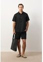 Camisa En Lino Manga Corta Siena Para Hombre Camisa En Lino Manga Corta Siena Para Hombre Negro XS VÉLEZ de Vélez
