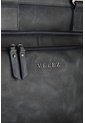 Morral Barceló De Cuero Con Efecto Espazolado Para Hombre Chapas Frontales Morral Barceló De Cuero Con Efecto Espazolado Para Hombre Chapas Frontales Azul Oscuro VÉLEZ de Vélez