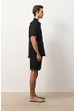Camisa En Lino Manga Corta Siena Para Hombre Camisa En Lino Manga Corta Siena Para Hombre Negro XS VÉLEZ de Vélez